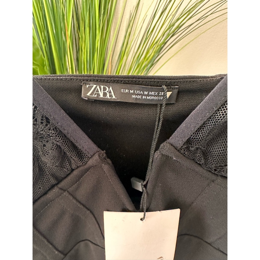 NWT Zara Mini Deep V Slip Dress - Size Medium - Picture 7 of 17